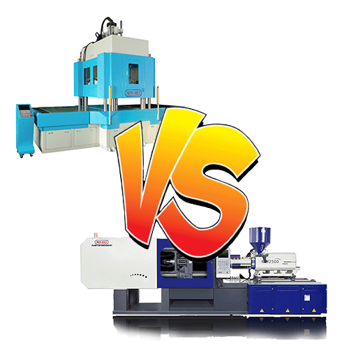 choose a low workbench vertical injection molding machine and a horizontal injection molding machine