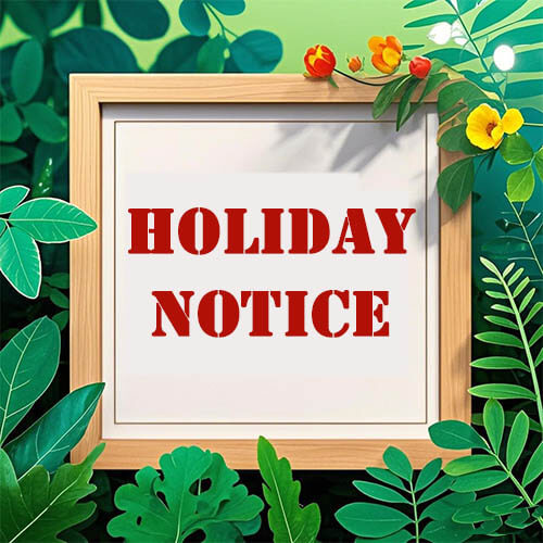 holiday notice